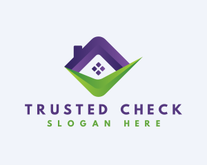 Home Realty Checkmark logo design