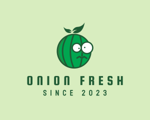 Crazy Watermelon Fruit logo design