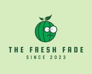 Crazy Watermelon Fruit logo design