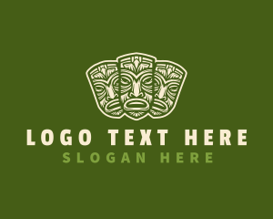 Ethnic Maori Mask logo