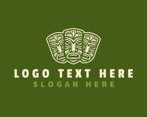 Ethnic Maori Mask Logo