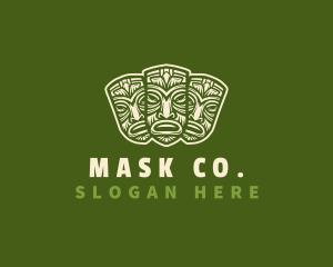 Ethnic Maori Mask logo