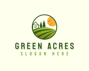 Lawn Field Landscaping logo design