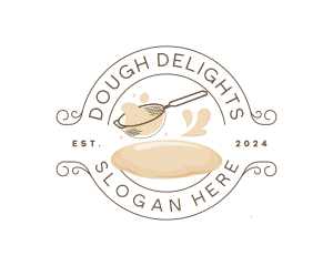 Kitchen Strainer Flour logo design