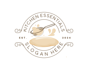 Kitchen Strainer Flour logo design