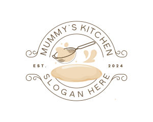 Kitchen Strainer Flour logo design