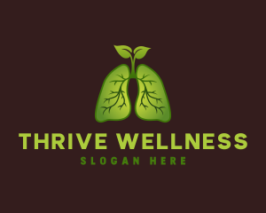 Lung Organic Plant Root logo