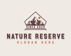 Mountaineering Nature Park logo design