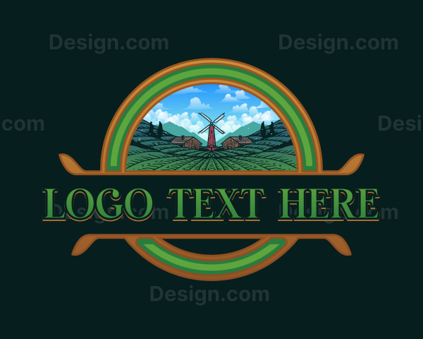 Agriculture Farming Field Logo