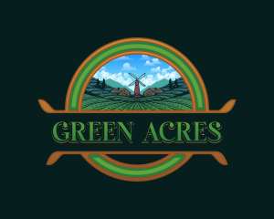 Agriculture Farming Field logo design