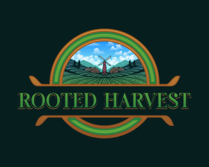 Agriculture Farming Field logo design