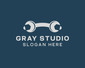 Gray Mechanic Wrench  logo