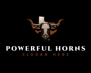 Texas Long Horn logo design