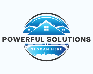 Cleaning Power Wash logo design