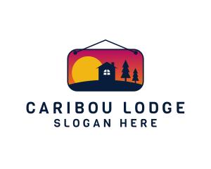 Sunrise Woods Lodging logo design