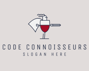 Wine Knight Warrior  logo