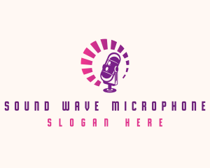 Microphone Podcast Studio logo design