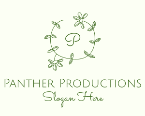 Daisy Flower Plant Wreath logo design