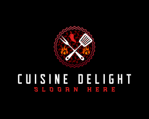 Sizzling Grill Cuisine logo design