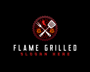 Sizzling Grill Cuisine logo design