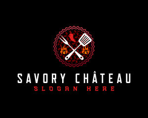 Sizzling Grill Cuisine logo design