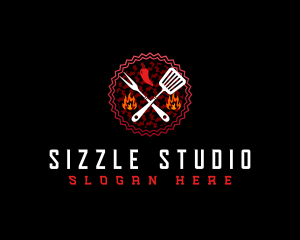 Sizzling Grill Cuisine logo design