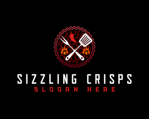 Sizzling Grill Cuisine logo design