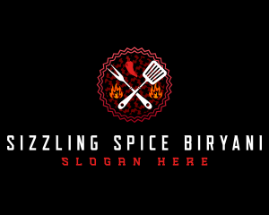 Sizzling Grill Cuisine logo design