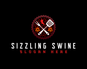 Sizzling Grill Cuisine logo design