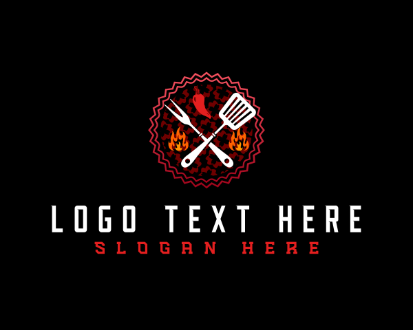 Sizzling logo example 1