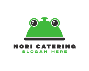 Green Frog Food Tray logo design