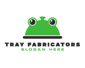 Green Frog Food Tray logo design