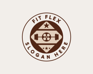 Fitness Crossfit Badge logo design