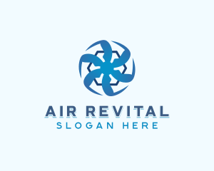 HVAC Cooling Ventilation logo design