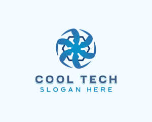 HVAC Cooling Ventilation logo design