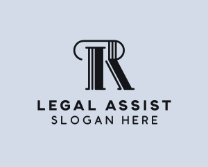 Classic Paralegal Firm Letter R logo