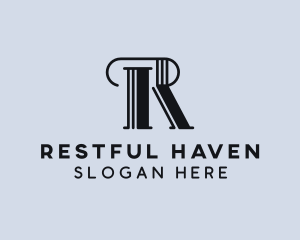 Classic Paralegal Firm Letter R logo design