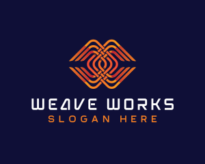 Digital Weave Letter C logo
