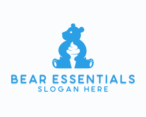 Sweet Bear Ice Cream logo design