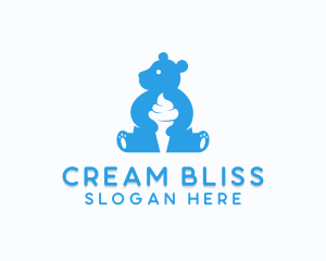 Sweet Bear Ice Cream logo design