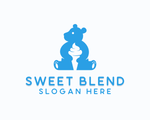 Sweet Bear Ice Cream logo design