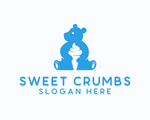 Sweet Bear Ice Cream logo design