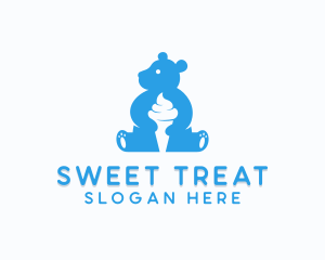 Sweet Bear Ice Cream logo design