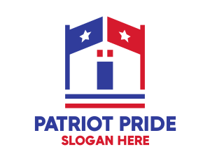 Patriotic Town Hall logo design