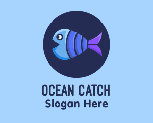 Blue Purple Fish logo