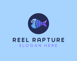 Blue Purple Fish logo