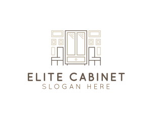 Interior Furniture Cabinet logo design