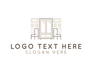 Furniture - Woodwork Furniture Cabinet logo design