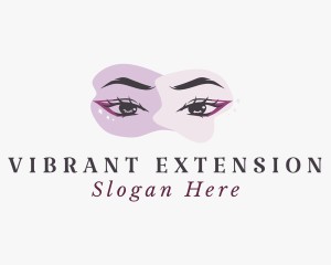 Beauty Eyelashes Woman logo design