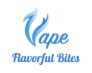 Blue Smoke Vape logo design